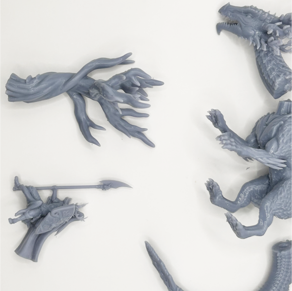 Wood Elves Lord Or Mage On Forest Dragon 3D Miniature HoloMiniatures - Image 8