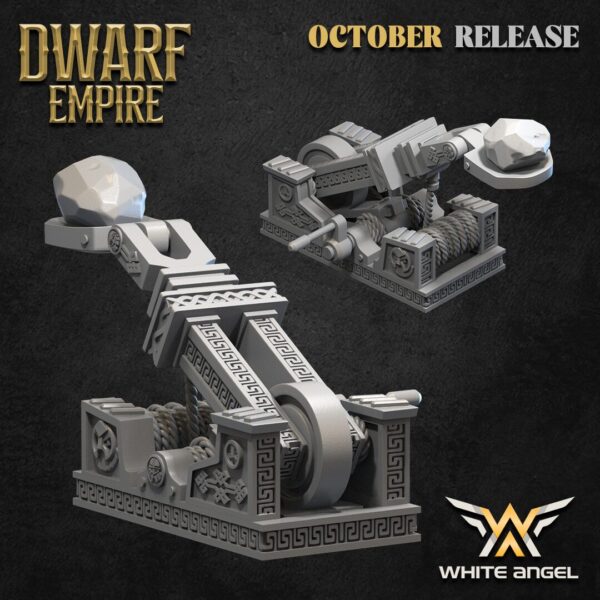 Dwarf Catapult 3D Miniature HoloMiniatures - Image 2