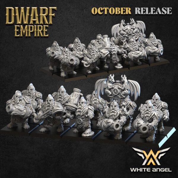 Iron Gun Dragon 3D Miniature White Angel