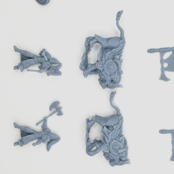 Chariot of Lions 3D Miniature White Angel - Image 6