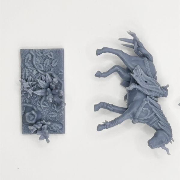 Wood Elf Mage On Horse 3D Miniature HoloMiniatures - Image 6