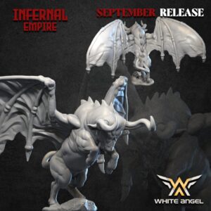 Infernal Bull 3D Miniature White Angel