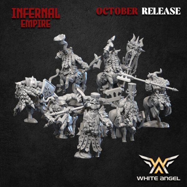 Infernal Centaur 3D Miniature White Angel - Image 2