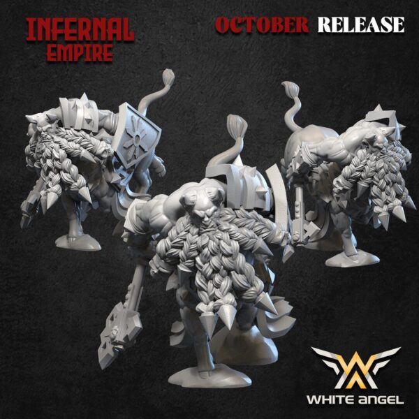 Infernal Centaur 3D Miniature White Angel - Image 5