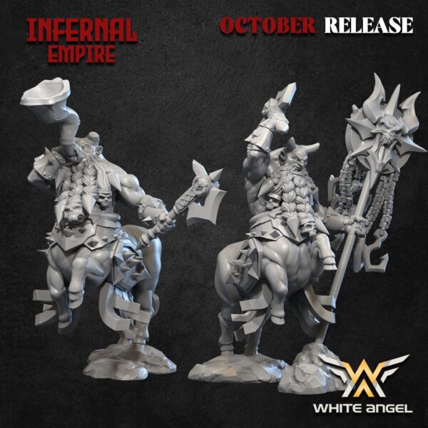 Infernal Centaur 3D Miniature White Angel - Image 4
