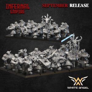 Infernal Gun 3D Miniature White Angel