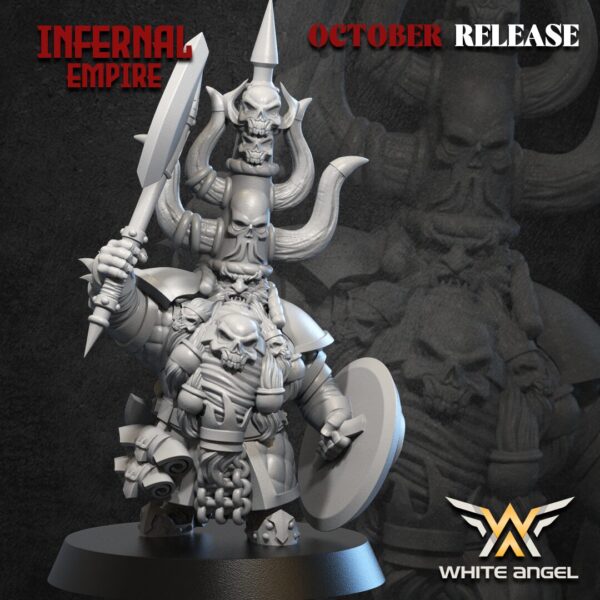 Infernal King 3D Miniature White Angel - Image 2