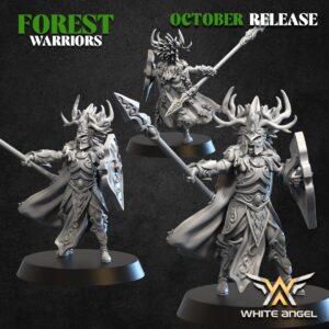 Lord Of The Forest 3D Miniature White Angel