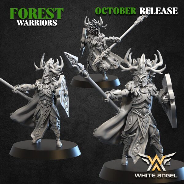 Lord Of The Forest 3D Miniature White Angel