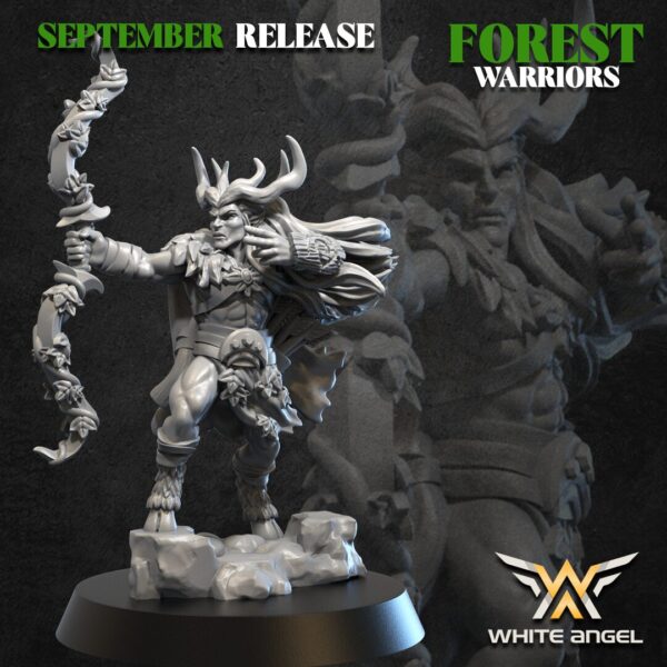 The King Of The Forest 3D Miniature White Angel