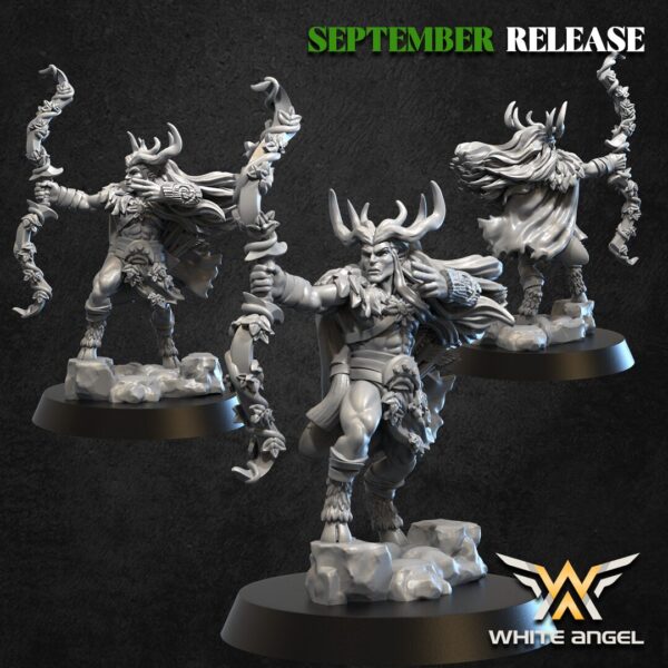 The King Of The Forest 3D Miniature White Angel - Image 2