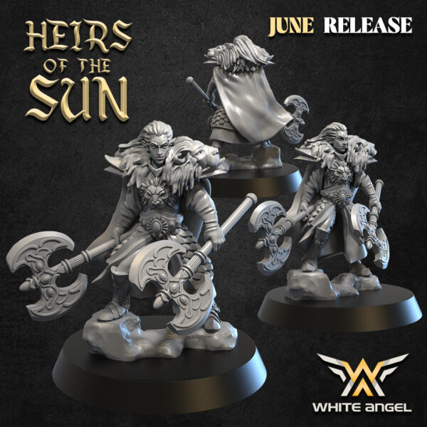 Lion Commander 3D Miniature White Angel