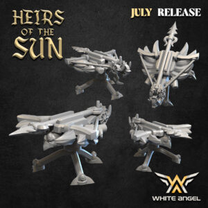 Large Assault Crossbow Of Light 3D Miniature White Angel