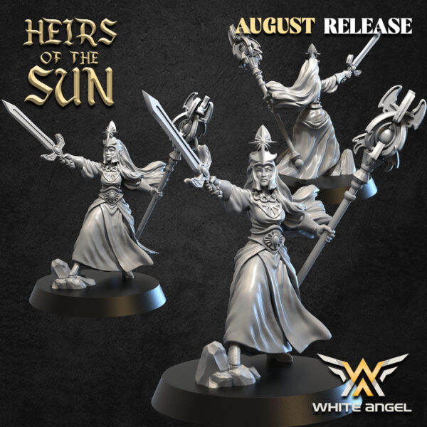 High Priestess of the High Kingdom 3D Miniature White Angel