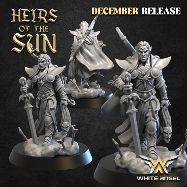 The Exiled King 3D Miniature White Angel