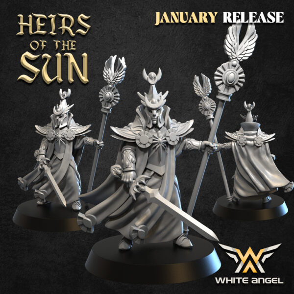 Archmage of the Sun 3D Miniature White Angel