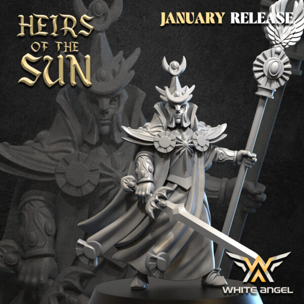 Archmage of the Sun 3D Miniature White Angel - Image 2