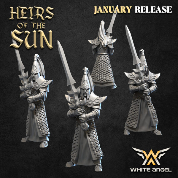 High Warrior of the Sun 3D Miniature White Angel - Image 3