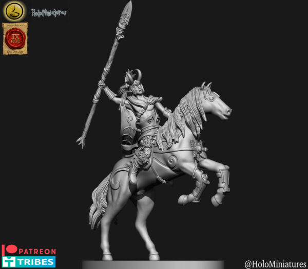 Wood Elves Heat Riders 3D Miniature HoloMiniature - Image 3