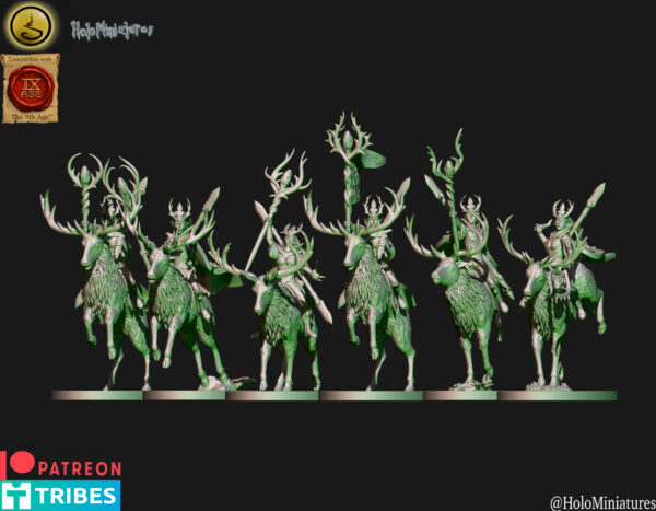 Wood Elves Briar Maidens 3D Miniature HoloMiniature - Image 2