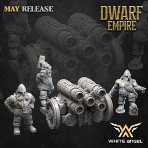 Multipyro Organ Cannon 3D Miniature White Angel