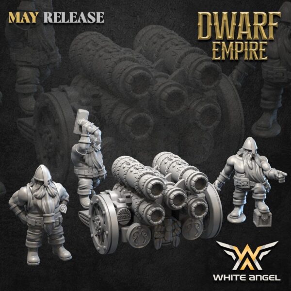 Multipyro Organ Cannon 3D Miniature White Angel