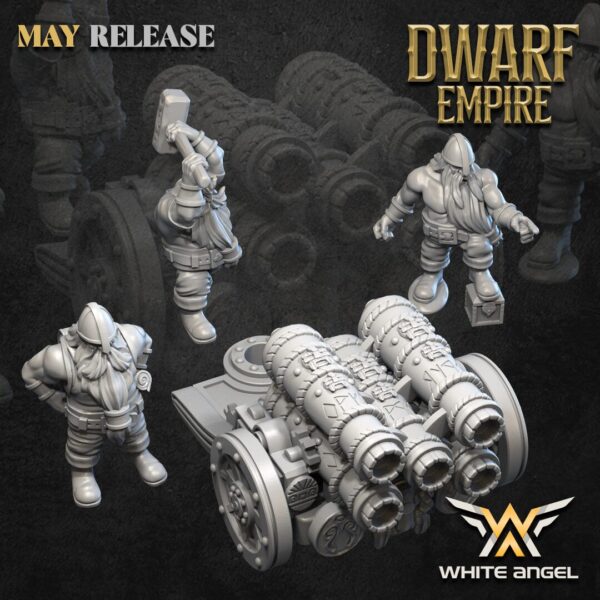 Multipyro Organ Cannon 3D Miniature White Angel - Image 3