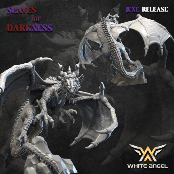 Dark Dragon 3D Miniature White Angel