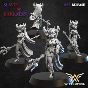 Great Mother Of Darkness 3D Miniature White Angel