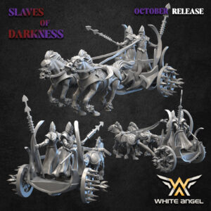 Dark Steeds Chariot 3D Miniature White Angel