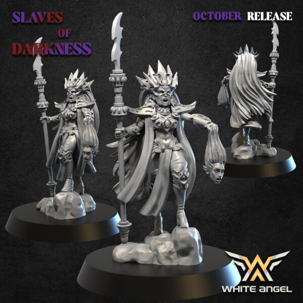 Queen of the Dark 3D Miniature White Angel
