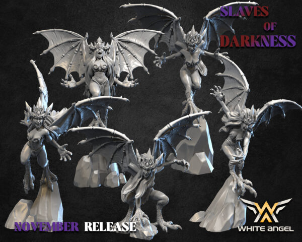 Harpies 3D Miniature White Angel