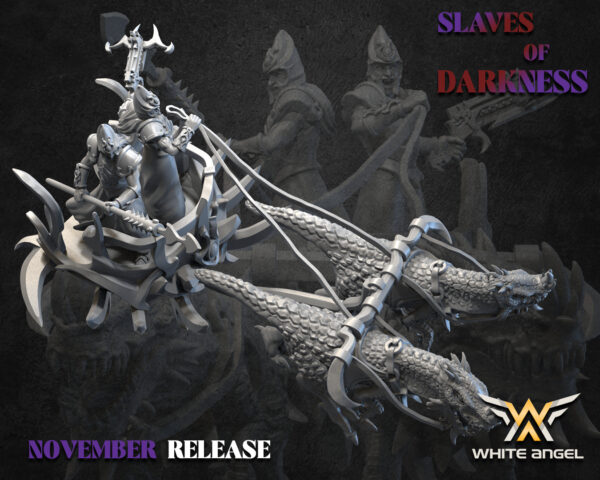 Nightmare Chariot 3D Miniature White Angel - Image 2