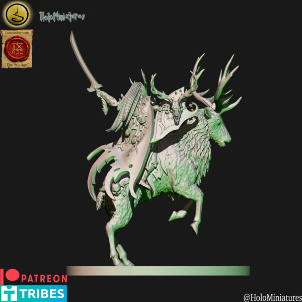 Wood Elves King's Hunters 3D Miniature HoloMiniatures - Image 5