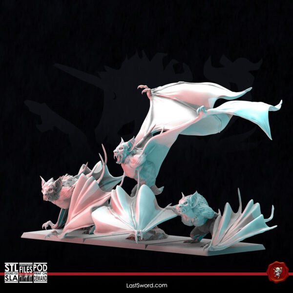 Great Bats 3D Miniature LastSword Miniatures - Image 2