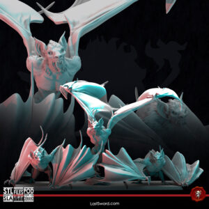 Great Bats 3D Miniature LastSword Miniatures