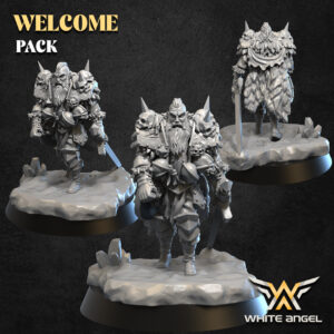 Wandering Viking 3D Miniature White Angel