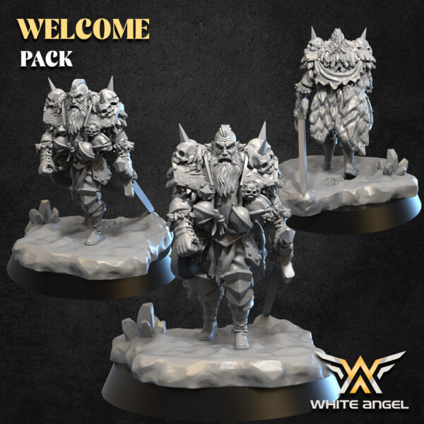 Wandering Viking 3D Miniature White Angel