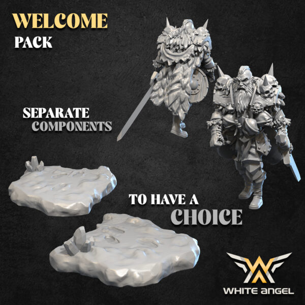 Wandering Viking 3D Miniature White Angel - Image 2